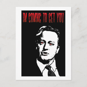 David Cameron Blood Sucker Briefkaart