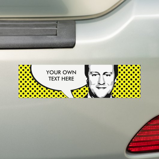 David Cameron Bumpersticker (Op auto)