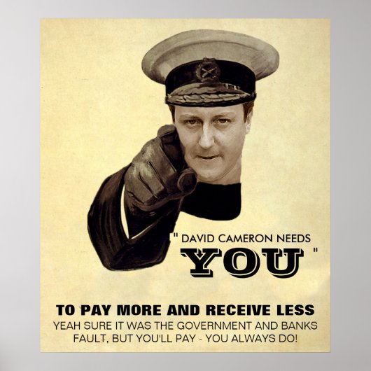 David Cameron Print (Voorkant)