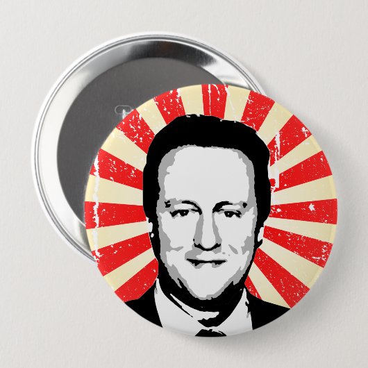 David Cameron Ronde Button 4,0 Cm (Voorkant /achterkant)