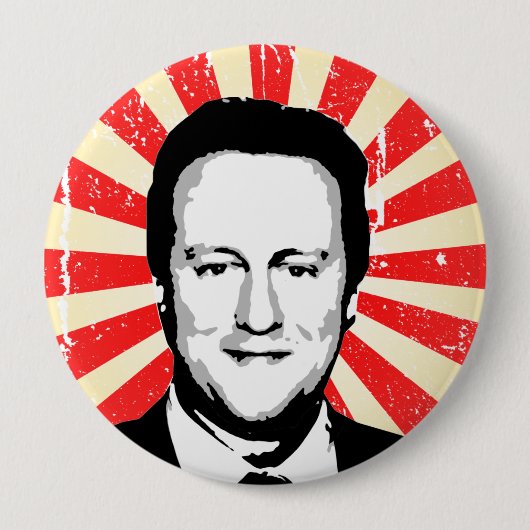 David Cameron Ronde Button 4,0 Cm (Voorkant)