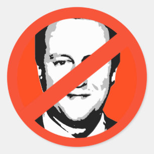 David Cameron Ronde Sticker