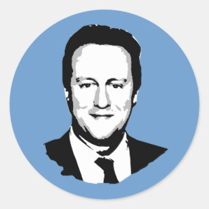 David Cameron Ronde Sticker