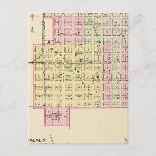 David City, Nebraska Briefkaart (Voorkant)