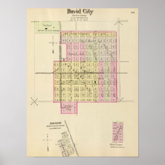 David City, Nebraska Poster (Voorkant)