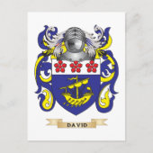David Coat of Arms Briefkaart (Voorkant)