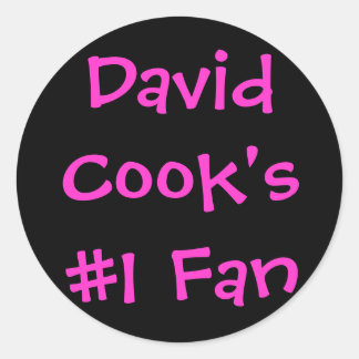 David Cook's #1 Fan Ronde Sticker