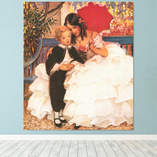 David Copperfield en zijn moeder print (Insitu (Houten vloer))