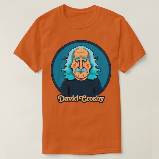 David Crosby Retro Origineel Fan Design T-shirt (Design voorkant)