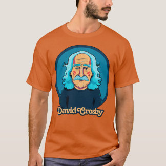 David Crosby Retro Origineel Fan Design T-shirt