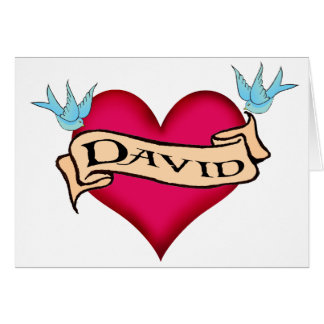 David - Custom Heart Tattoo T-shirts & cadeautjes