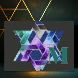 David Damask Dankjewel Monogram Kaart