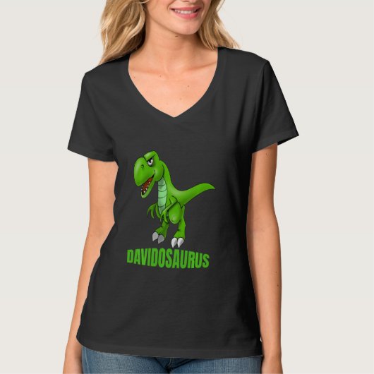 David Davidosaurus Cool Dinosaur Kind T-shirt (Voorkant)