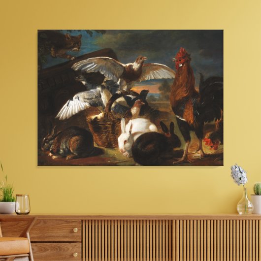  David de Coninck Allegory of Vigilance Canvas Afdruk (Insitu (Woonkamer))