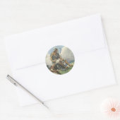 David de Herder door Copping, Oude Religie Ronde Sticker (Envelop)