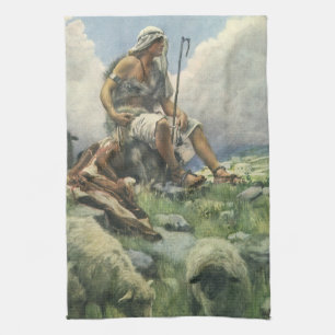 David de Herder door Copping, Oude Religie Theedoek