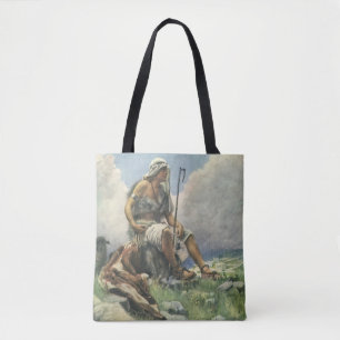 David de Herder door Copping, Vintage Religie Tote Bag