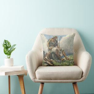 David de Herder door Copping, Vintage Religion Kussen