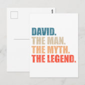 David De Man De Mythe De Legende Briefkaart (Voorkant / Achterkant)