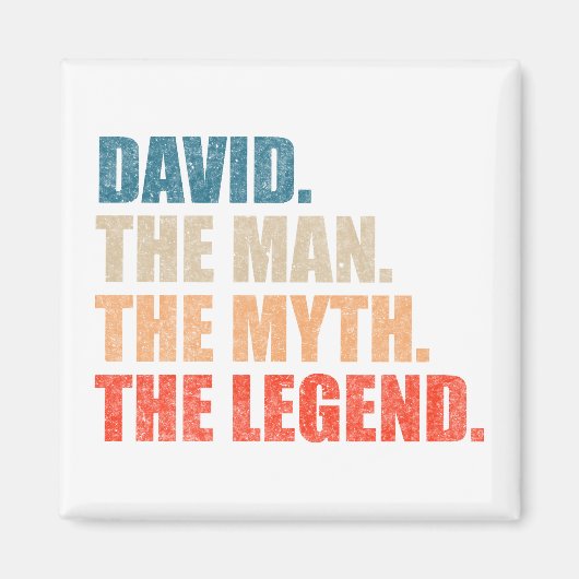 David De Man De Mythe De Legende Magneet (Voorkant)