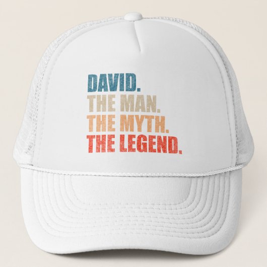 David De Man De Mythe De Legende Trucker Pet (Voorkant)