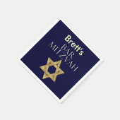 David Designer Bar Mitswa Napkins beroemd gemaakt Servetten (Hoek)