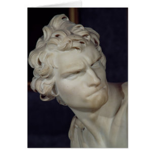 David, details van het hoofd, 1623-23