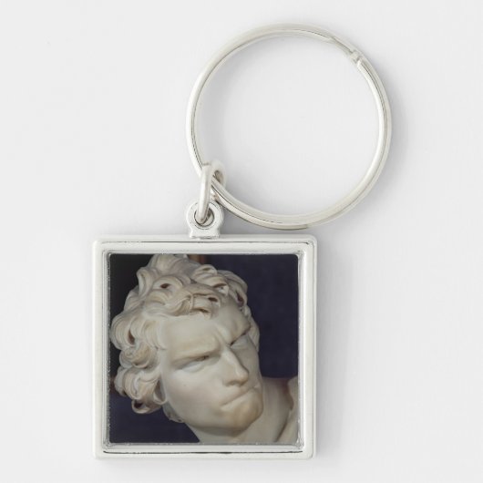 David, details van het hoofd, 1623-23 sleutelhanger (Voorkant)