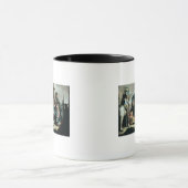 David die het hoofd van Goliath aanbiedt aan konin Mok (Midden)