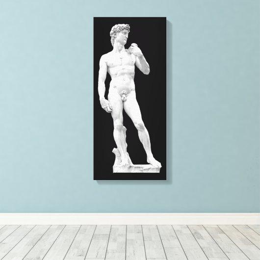 David door Michelangelo Ingewikkeld Canvas (Insitu (Houten vloer))