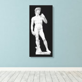 David door Michelangelo Ingewikkeld Canvas Afdruk (Insitu (Houten vloer))