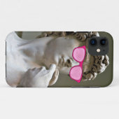 David draagt roos gekleurde glazen Case-Mate iPhone case (Achterkant (horizontaal))