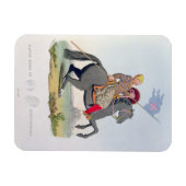 David, Earl of Huntingdon (1084-1153) 1120, engrav Magneet (Horizontaal)