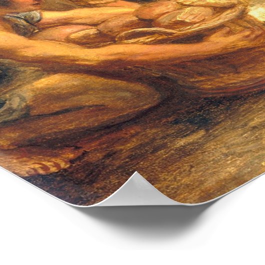 David en Abigail - Sir Peter Paul Rubens Fine Art Poster (Hoek)