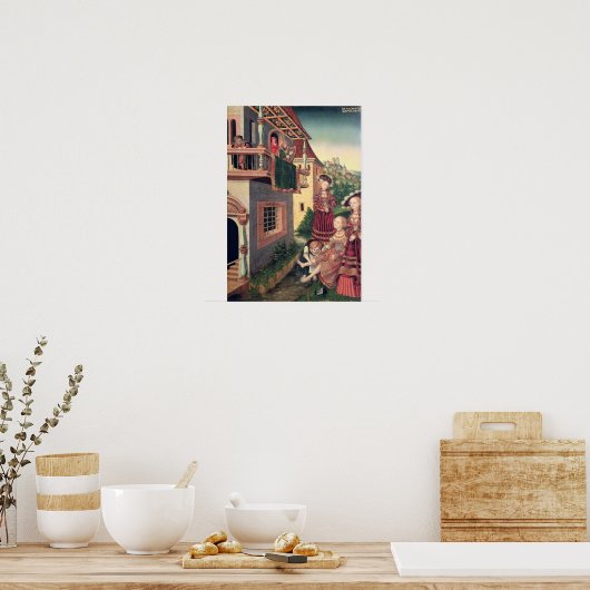 David en Bathsheba, 1528 Poster (Keuken)