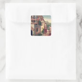 David en Bathsheba, 1528 Vierkante Sticker (Tas)