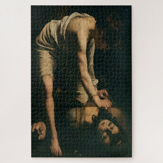 David en Goliath (1600) - Caravaggio Legpuzzel (Verticaal)