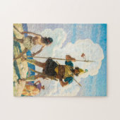 David en Goliath, 1940, van Newell Convers Wyeth Legpuzzel (Horizontaal)