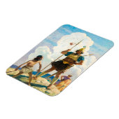 David en Goliath, 1940, van Newell Convers Wyeth Magneet (Linkerzijde)