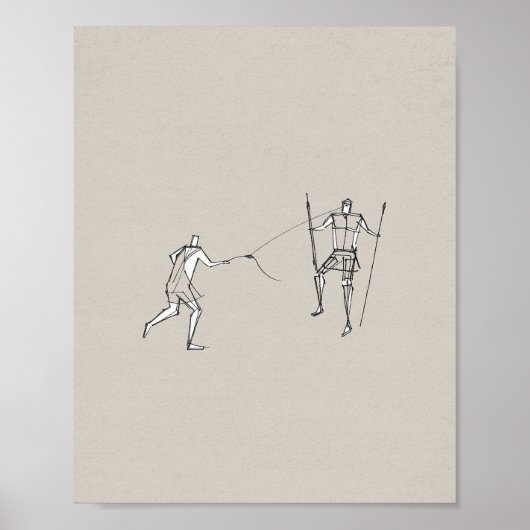 David en Goliath - Bijbel van het Oude Testament Poster (Voorkant)