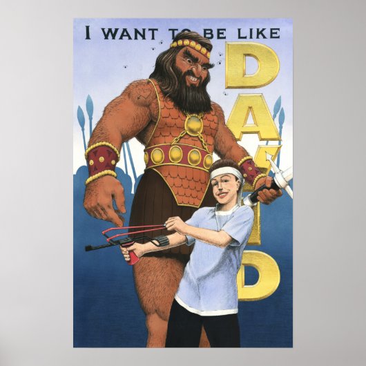 David en Goliath - Boy Poster (Voorkant)