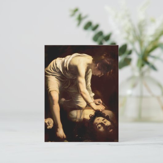 David en Goliath - Caravaggio c.1610 Briefkaart (Staand voorkant)