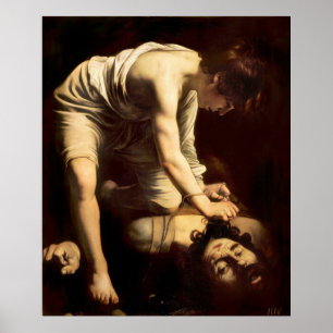 David en Goliath - Caravaggio c.1610 Poster