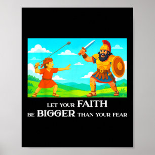 David en Goliath Christelijke Inspirerende Mannen, Poster
