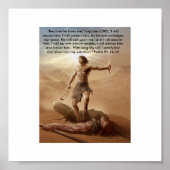 David en Goliath door:David Gudishvili Poster (Voorkant)