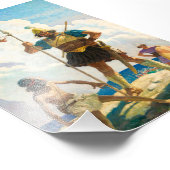 David en Goliath door Newell Convers Wyeth Foto Afdruk (Hoek)