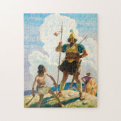 David en Goliath door Newell Convers Wyeth Legpuzzel (Verticaal)