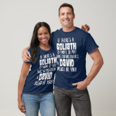 David en Goliath geïnspireerd overcomer Hope Faith T-shirt (Unisex)