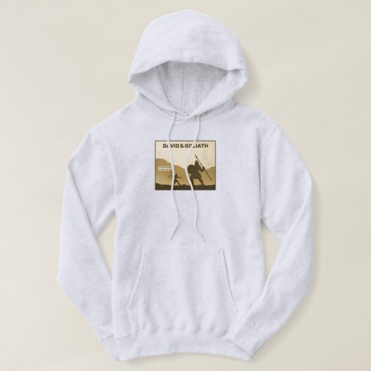 David en Goliath Hoodie (Design voorkant)