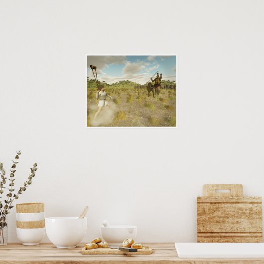 David en Goliath Poster (Keuken)